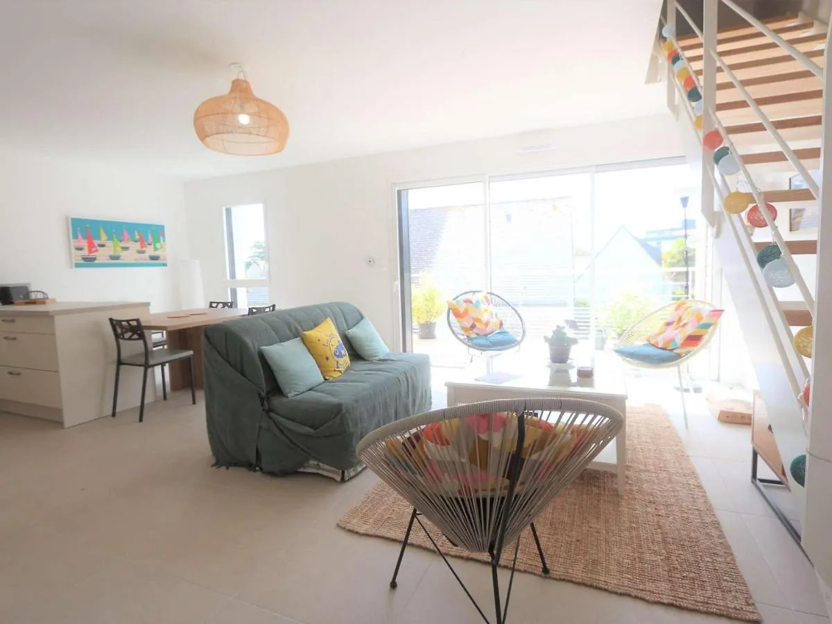 Apartment Duplex Lumineux A Benodet: Plage Et Thalasso A Pied, Terrasse, Parking Et Abri Velo Inclus - Fr-1-481-117