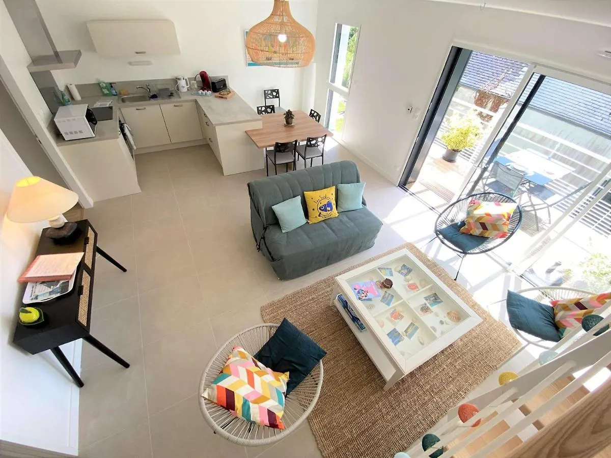 Duplex Lumineux A Benodet: Plage Et Thalasso A Pied, Terrasse, Parking Et Abri Velo Inclus - Fr-1-481-117 France